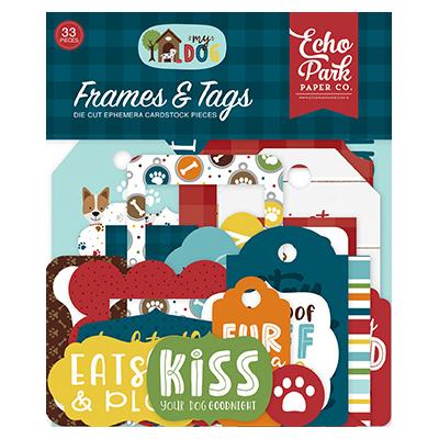 Echo Park My Dog Die Cuts - Frames & Tags